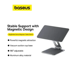 Baseus MagStable Series Magnetic Tablet Stand for Pad 10.9″/11″ Space Grey